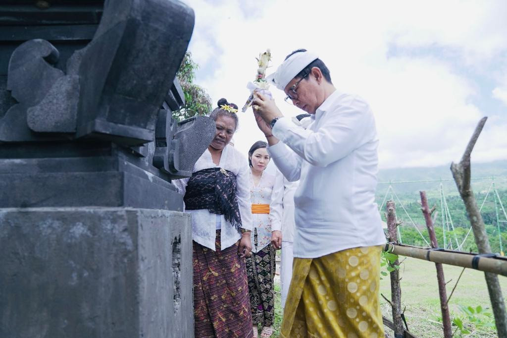 Sekda Adi Arnawa Hadiri Melaspas di Kawasan Badung Agro Techno Park